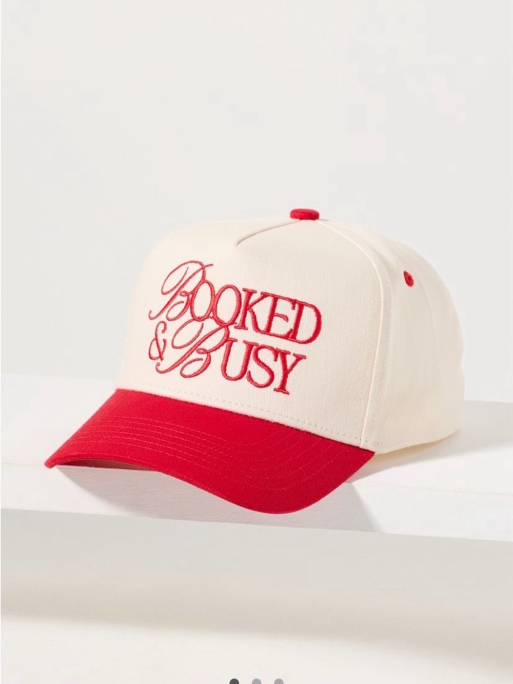Anthropologie Kenz Kustomz Booked and Busy Trucker Hat